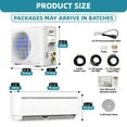 thumbnail image 4 of Craftian 12000 BTU Mini Split AC Heat Pump, 115V, WiFi, Ductless, 20 SEER2, Cools up to 750 Sq.Ft, White, 4 of 9
