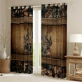 thumbnail image 2 of Camo Bear Paw Curtains & Drapes Hunting Woodland Wildlife Window Curtains 42"Wx63"L,Camouflage Rustic Cabin 30%-50% Blackout Curtains Farmhouse Woodland Board Animal Curtains 2 Panels, 2 of 6