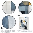 thumbnail image 3 of Designart "Intersecting Harmonies Beige Blue Suprematism I" Abstract Wall Decor, 3 of 5