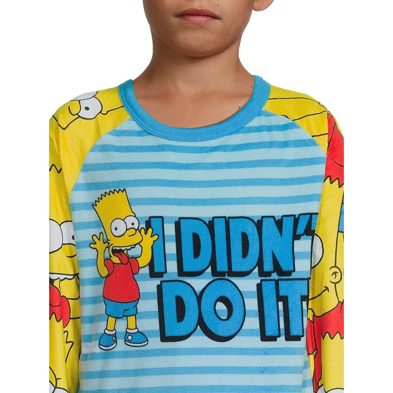 Fox Boys Simpsons Pajama Set 2 Piece Sizes 4 12