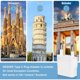 thumbnail image 3 of Paquete de 8 adaptadores de enchufe de viaje europeos, adaptador de corriente de EE. UU. a Europa, adaptador de enchufe de pared de la UE, convertidor de enchufe de adaptadores de corriente, 6 A, 250, 3 of 5