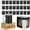 Black, variant on Makerflo 20oz Skinny Powder Coated Glossy Tumbler with Handle Option – Leak-Proof Lid, Silicone Straw & Gift Box – Customizable with Laser Engraving, UV Printing, Epoxy & UV DTF (Teal) Case of 25