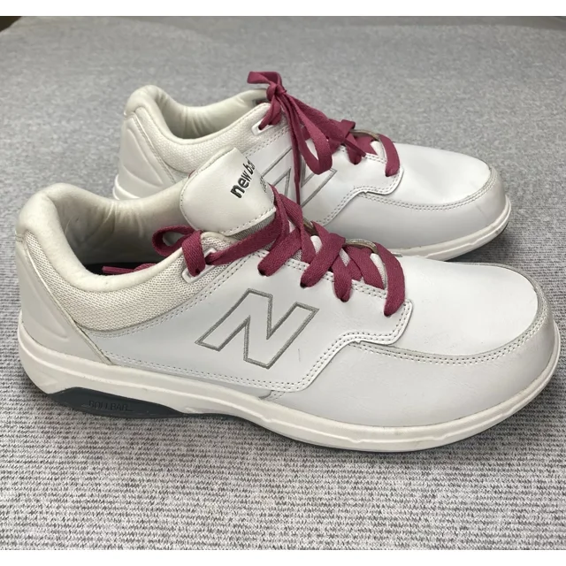 New Balance MW813WT 813 Mens 8.5 White Leather Walking Shoes Size