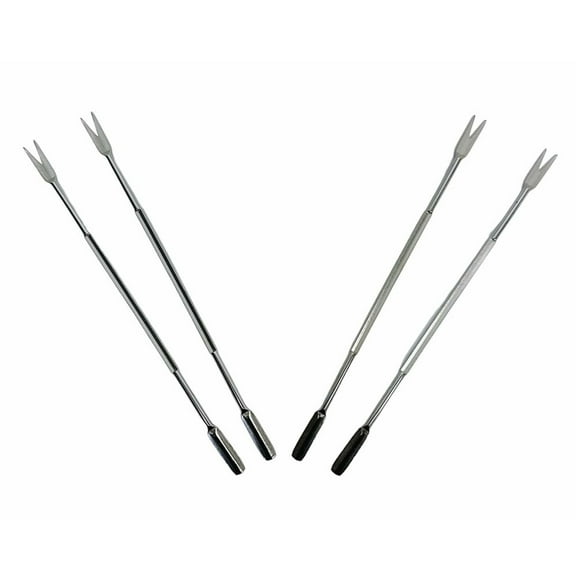 6.8" Stainless Steel Seafood Forks Crab Forks Seafood Tool Crab Legs Picks 4 Pcs