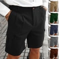 thumbnail image 4 of Zimjoy Men's Cargo Shorts Classic 10" Inseam Relaxed Fit Casual Outdoor Work Shorts with Multi Pocket for Fishing Camping Golf, Black L, 4 of 5