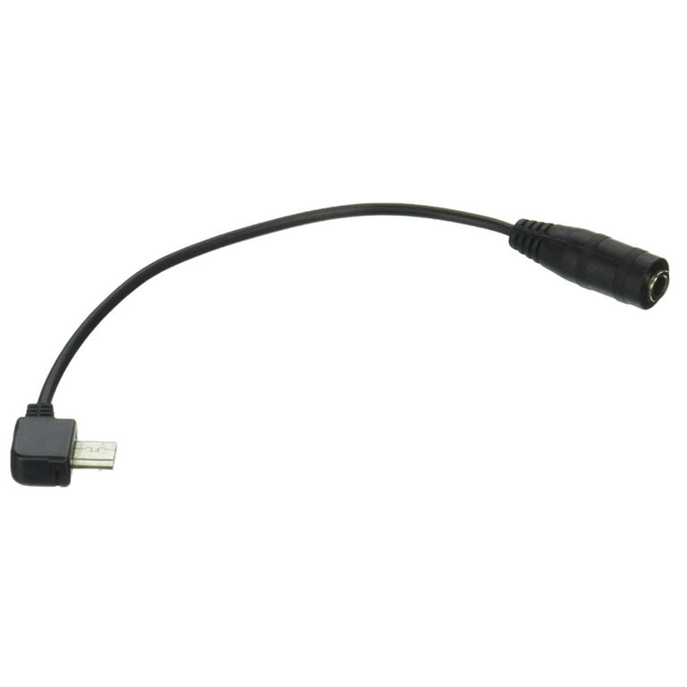 Busk største golf 6 inch Micro-B USB Male Angled to 3.5mm Female Stereo Audio Adapter, Black  - Walmart.com