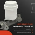 thumbnail image 2 of A-Premium Brake Master Cylinder with Reservoir and Sensor Compatible with Mitsubishi Vehicles - Mitsubishi Montero 1992-1997, Montero Sport 1997-2003 - Replace# MB699830, 132464, 2 of 6