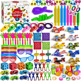 Max Fun Party Favors Assorted Toys Assortment for Kids Party Treasure Chest Prizes Box Birthday Party School Classroom Rewards Carnival Prizes Pinata