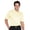 Butter, variant on Monterey Club Men's Micro Checker Texture Solid Golf Polo Shirt #1082