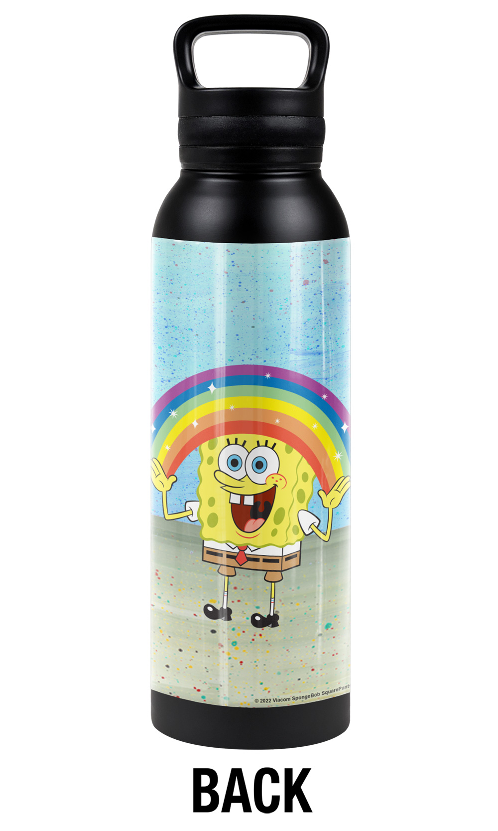 Spongebob Official Spongebob Rainbow 24 oz Insulated Canteen Water