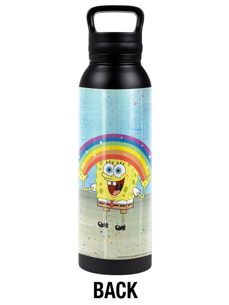 Spongebob Official Spongebob Rainbow 24 oz Insulated Canteen Water