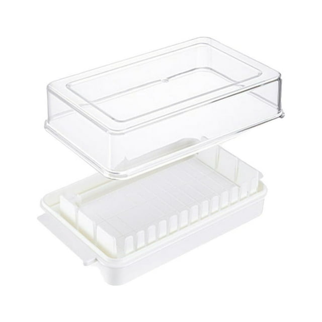 Convenient Butter Box Easy to Clean Plastic Dust-proof Lid Storage Container for Fridge