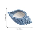 thumbnail image 3 of Naiovety Jarrón de pescado de estilo europeo, pieza de decoración bonita y duradera, cerámica ancha, maceta carnosa bonita, jardín de casa Decoración del hogar con agujero Colgante maceta caracol azul, 3 of 6