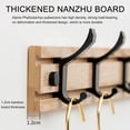 thumbnail image 4 of Wall-mounted Hook Rack for Hanging Coats  Keys  Umbrellas And Hats  3/4/5/6/7 Hooks Optional, 4 of 9