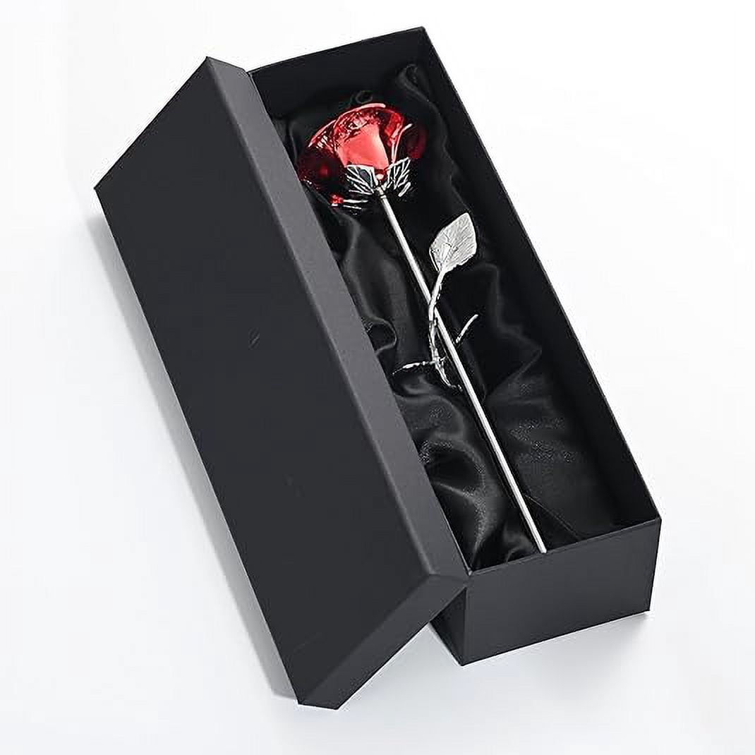 Rose Flower Keepsake Urns for Human Ashes - Memorials Urn Locket - Long-Stem Colorful Rose Flower Cremation Urns - Funeral Urn for Ashes