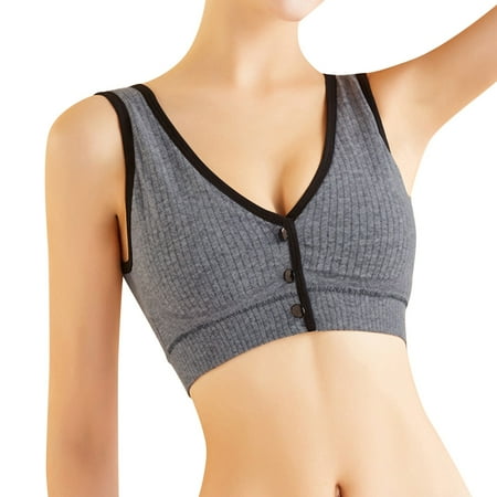 BKQCNKM Nursing Bras  Push Up Bra  Front Closure Bras for Women  Comfortable Double Gather Anti Sagging Breast Bra  Bras for Women No Underwire Black XL