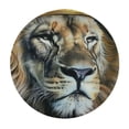 thumbnail image 4 of WYYP Lion Crown Round Tablecloth Washable for Home Kitchen Outdoor Decoration 100% Polyester Fiber for Picnic Dining Kitchen Farmhouse White, 4 of 8