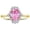 Pink Ice, variant on Rings for Women 14K Yellow Gold Ring with 7X5MM Oval Gemstone & Sparkling Diamonds October Pink Ice Jewelry Size 5