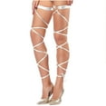 thumbnail image 2 of Wancir Women Sexy Leg Wraps for Rave Dancing Party Shiny Metallic Leg Wrap with O-Ring, 2 of 3