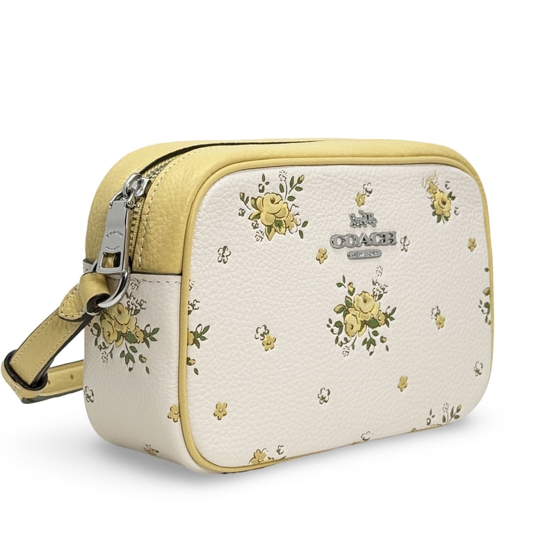 Coach Women's Mini Jamie Zip Camera Crossbody Bag with Floral