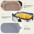 thumbnail image 3 of 4pcs Silicone Air Fryer Liners Reusable Dishwasher Safe Bowl With Side Handles Household Kitchen Accessories - JV, 3 of 4