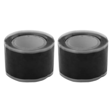 Milisten 2 Rolls 1.5m Waterproof Anti-electric Sealing Tape High Temperature Resistance Self Adhesive Tapes Repair Electrical Accessories (Black)