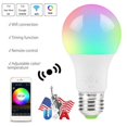 thumbnail image 4 of AMERTEER Smart WiFi LED Ampoule Application Gratuite Télécommande Lumières de Réveil Compatibles pour Alexa et Google Assist, 4 of 6
