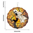 thumbnail image 3 of DAMAI Halloween Spooky Ghost Wind Spinner,Windchime 3D Metal Sculpture Wind Spinner,12in Stainless Steel Hanging Wind Spinners Outdoor Yard Patio Garden Decorations, 3 of 9