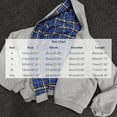 thumbnail image 3 of UVEASISHA Mens Plaid Zip Up Hoodie Oversized Casual Athletic Jackets Full Zip Lightweight Hooded Jacket Loose Fit Long Sleeve Outerwear Coat for Weekend Outing Blue XL, 3 of 5