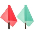 Masteelf 2Pcs Referee Football Soccer Flags Race Conducting Flags
