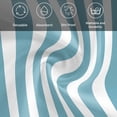 thumbnail image 5 of Aqua Striped Cloth Napkins, Modern Farmhouse Blue White Stripes Washable and Reusable Dinner Napkins Set of 8, Table Napkin for Kitchen Party Birthday Wedding Hotel Housewarming 20"x20", 5 of 8