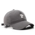 thumbnail image 4 of Ladies and Men Cotton Baseball Caps Fashion P Letter Back Button Cap Casual Fall Outdoor Sports Caps Girls Hats Unisex Gorras, 4 of 6
