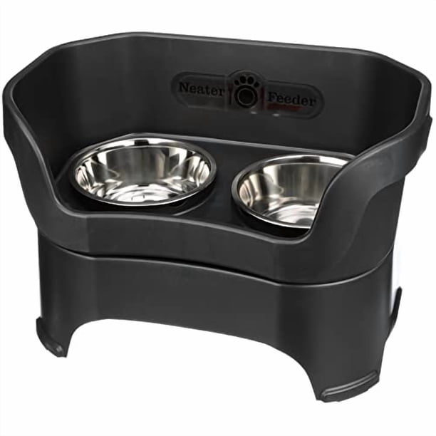 Comedero para mascotas Neater Deluxe para perros grandes, color negro medianoche