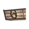 thumbnail image 4 of Meyda 151694 30 in. Horseshoe Vanity Light, Timeless Bronze & Silver Mica, 4 of 5