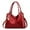 Red, variant on SRZYMJ Large Capacity PU Leather Tote Handbag for Women Multi Pocket Cross Body Shoulder Bag Stylish Shopping Pouch