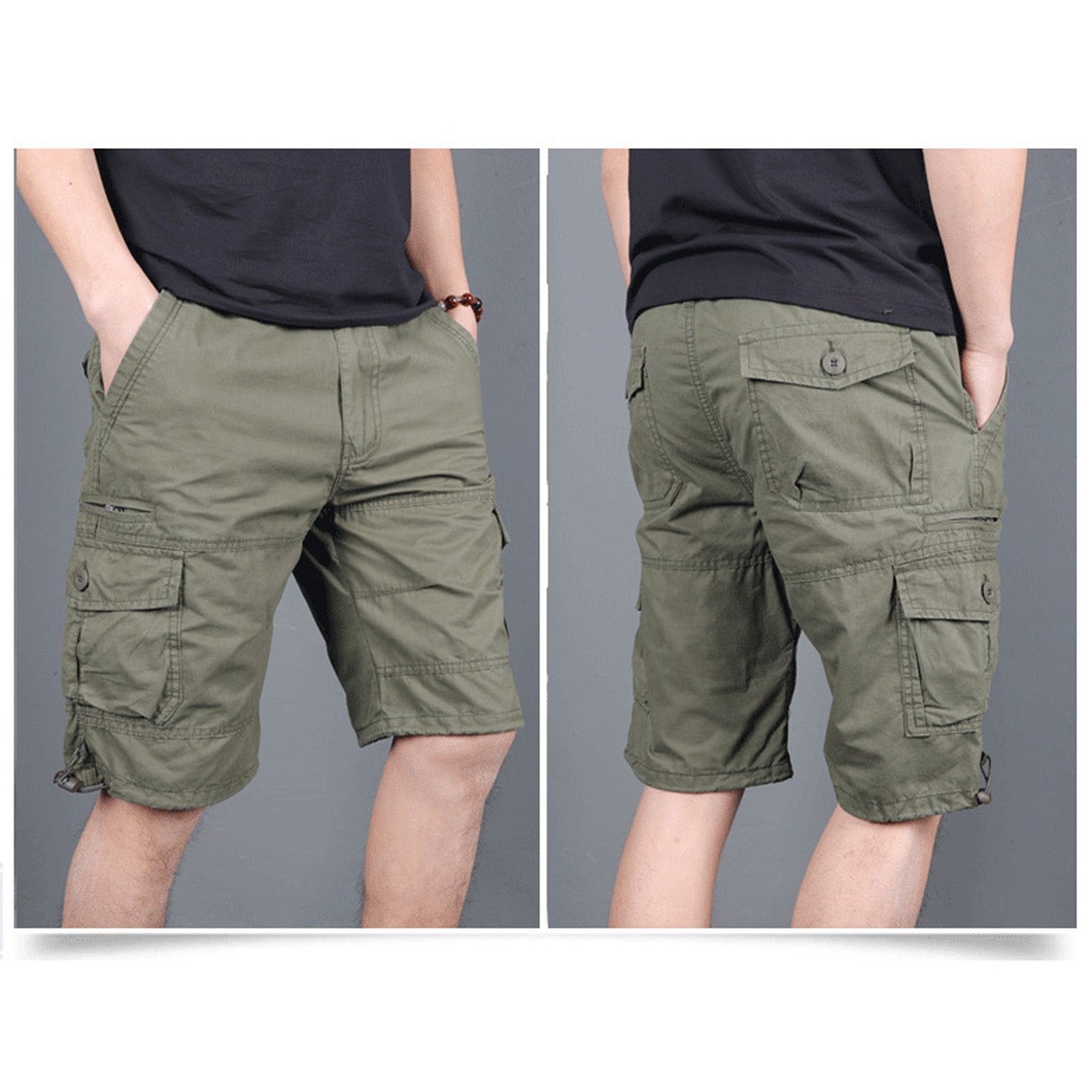 【KOOLOSET】Side Tuck Cotton Cargo Bermuda Pants R13 Marianne Cotton Mid-Rise Cargo Shorts | Saks Fifth Avenue