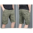 thumbnail image 6 of Herrnalise Mens Work Shorts 9" Work Pants for Mens Portable Phone Charge Shorts Multi Pokets Cargo Shorts Comfy Cotton blend Shorts Olive Green, 6 of 6