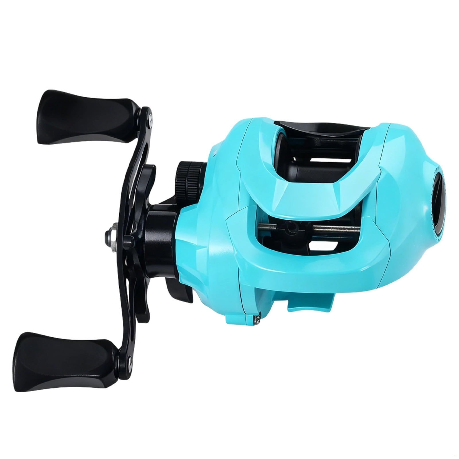 Blue Baitcast Reel Right Handed 7.2:1 Gear Ratio Aluminum Alloy Construction 17.6 Lbs Max Drag 20-Setting Force Brake System Freshwater Casting Reels