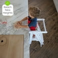 thumbnail image 3 of Little Partners Learn 'N Fold Learning Tower, Foldable Toddler Tower Baby Kitchen Stool - Kitchen Stool Helper Adjustable Ladder for Kids Ages 2 to 6 - Soft White, 3 of 12
