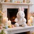thumbnail image 4 of JeashCHAT Easter Bunny Plush Toy, 10 Inch Soft Stuffed Rabbit Animal Doll for Kids, Cute Easter Gifts, Easter Basket Stuffers, Party Favors, Home Decor, 4 of 6