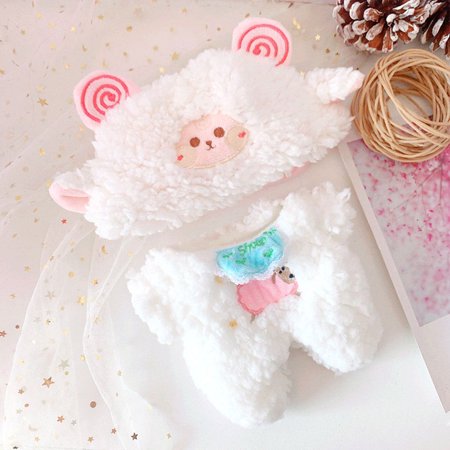

Lovely Sheep Doll Accessories Clothing Suit Animal Headgear Doll Suit Jumpsuit Plush Clothes Mini Clothes SHEEP