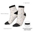 thumbnail image 6 of Pofeuu Purple Flower Rabbit Print 30cm Socks, Adult Running Hiking Socks for Youth and Adult, 6 of 7