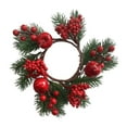 thumbnail image 2 of Anillo De Vela De Navidad, Decoración Artesanal Para Cumpleaños, Aniversarios De Puerta, Elegante G G con estilo, 2 of 9