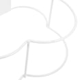 thumbnail image 3 of KAKOWELY Cloud Shaped Desktop Book Rack Modern Metal Wire Bookshelf Simple Magazine Holder Rack for Home Office (White),12.6X"X8.46"X3.86", 3 of 5