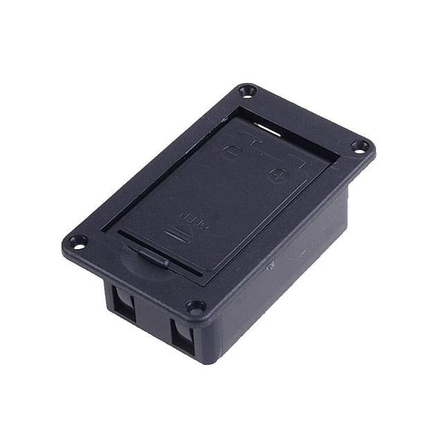 9V Battery Case Holder for Active Guitar Bass Pickup Electronics Black