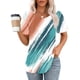 thumbnail image 2 of Camiseta Casual de Cuello Redondo de Manga Corta de las Mujeres, Top Ligero de Moda para el Uso Diario, 2 of 5