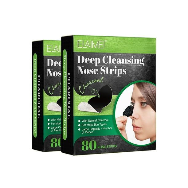 Elaimei 160 Pcs Deep Cleansing Nose Strips , Nose Blackhead Strips for