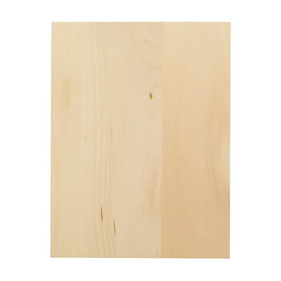 Unfinished Basswood Panel 6 x 8, 6-Pack for Painting, Woodburning and Laser Engraving