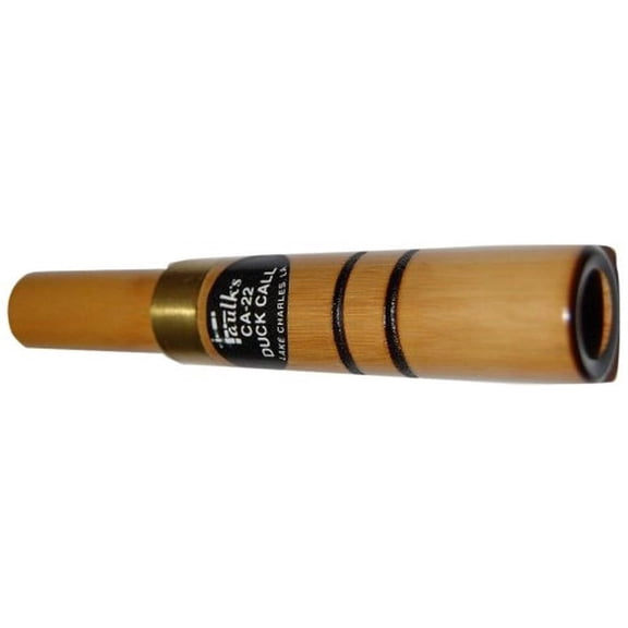 Faulk’s CA-22 Special Bamboo Cane Duck Call – Realistic Hunting Call, Brown