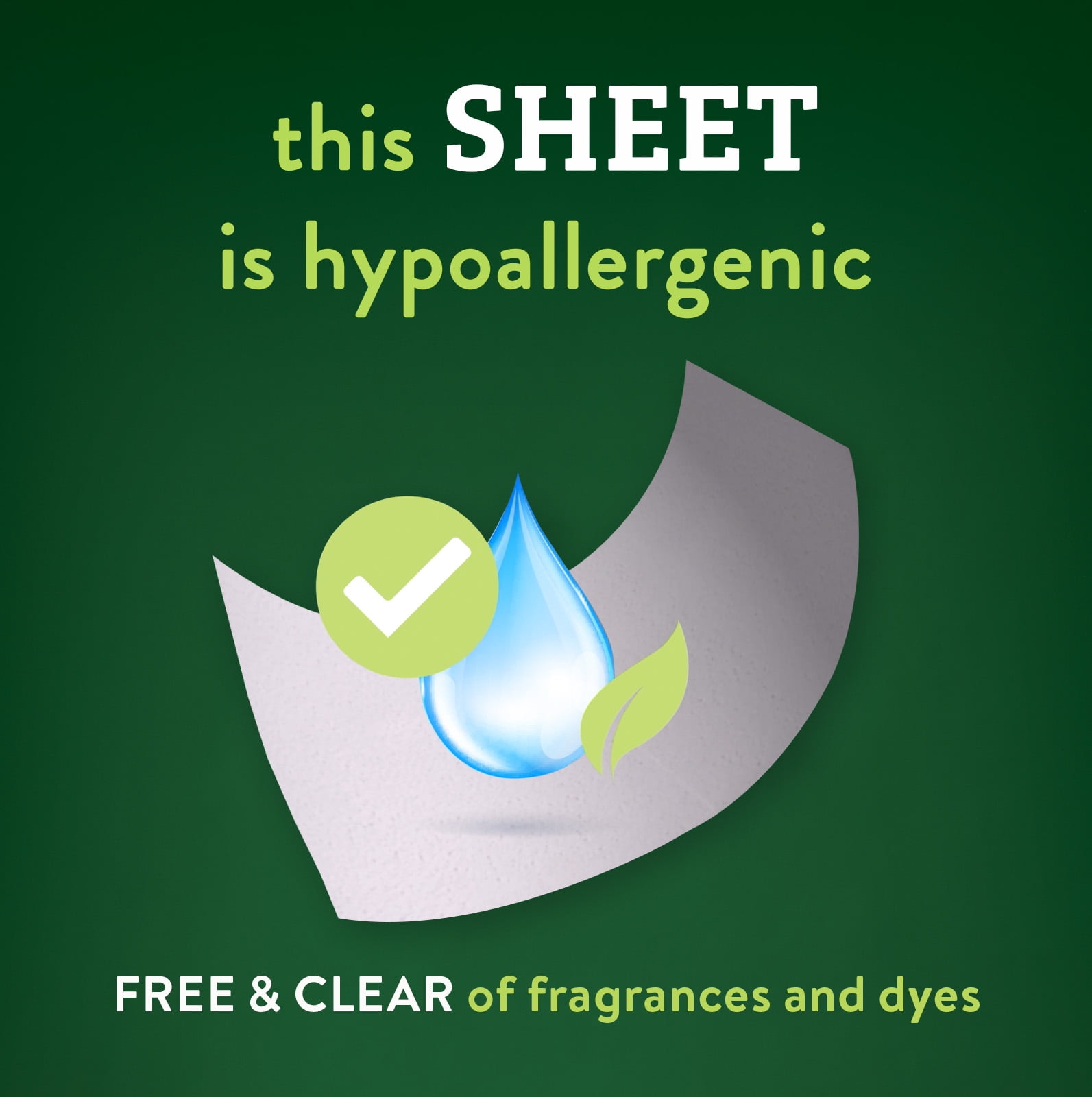 Biokleen Laundry Detergent Sheets - Free & Clear From Fragrances and Dyes, Hypoallergenic Enzymatic Cleaning, 50 Sheets - 100 Loads